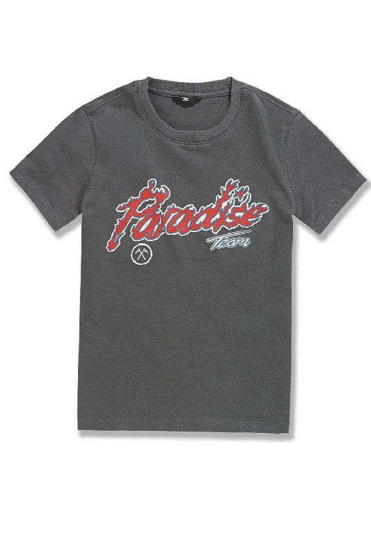 Kids Paradise Tour T-Shirt (Charcoal) Sophisticated Men's French