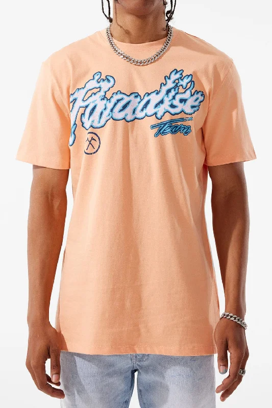 Paradise Tour T-Shirt (Peach) Traditional Men's Wool