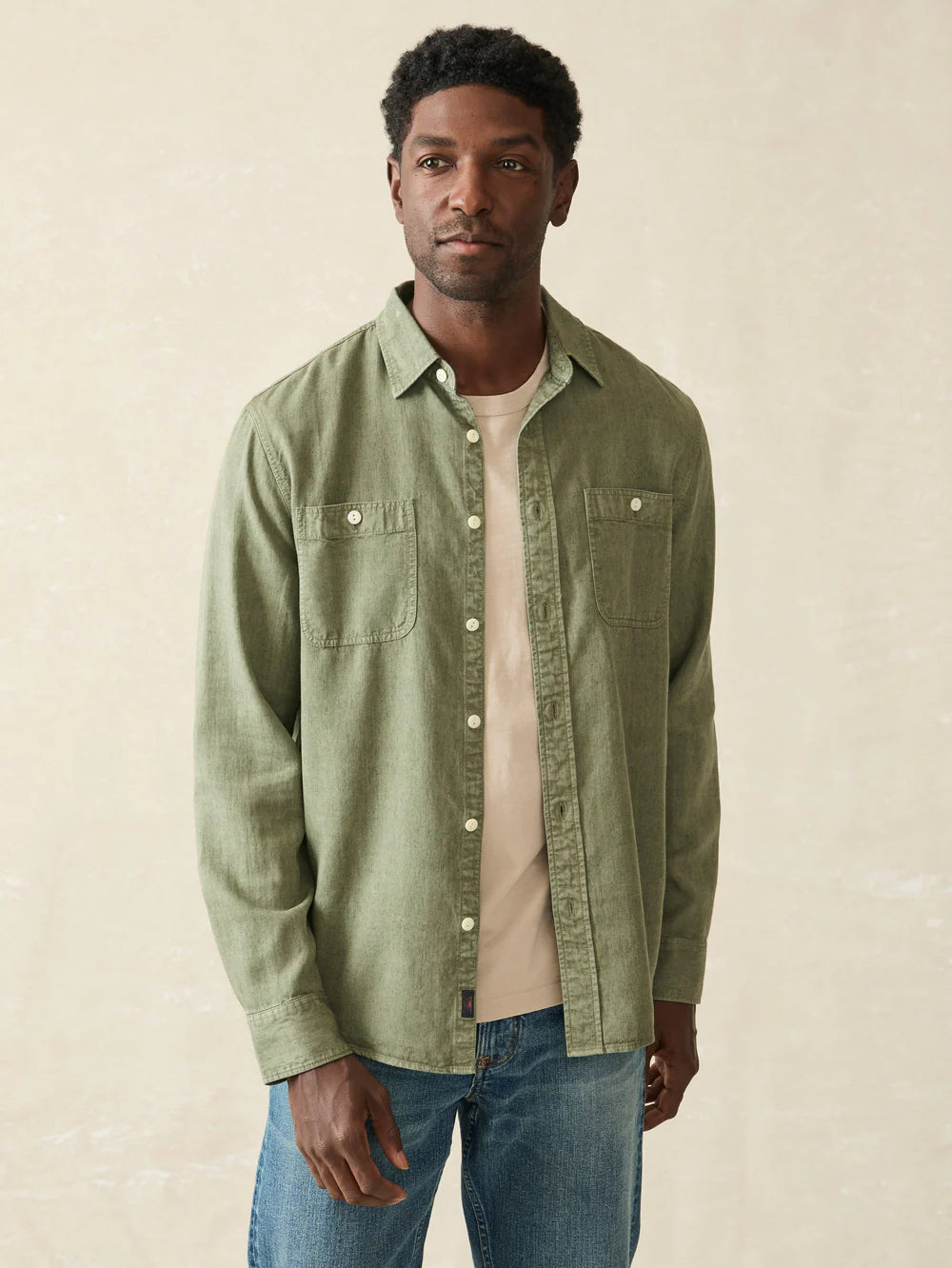 The Tried And True Chambray Workshirt Gym