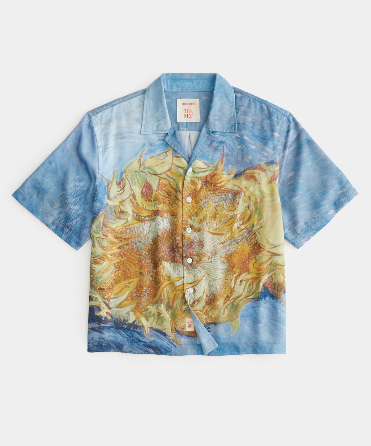 TODD SNYDER X THE MET VAN GOGH CROPPED SHIRT IN SUNFLOWERS Relaxed Men's Australian 