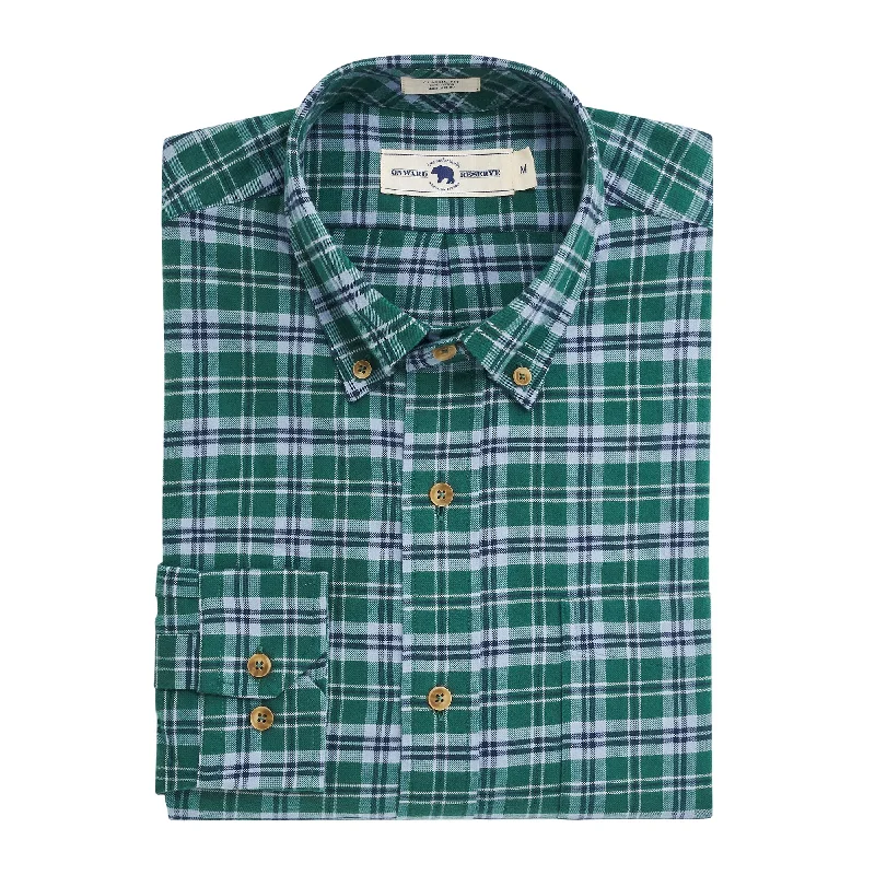 ONWARD RESERVE EDINBURGH FEATHERWEIGHT FLANNEL IN BOTTLE GREEN Rugged Men's Outdoor 