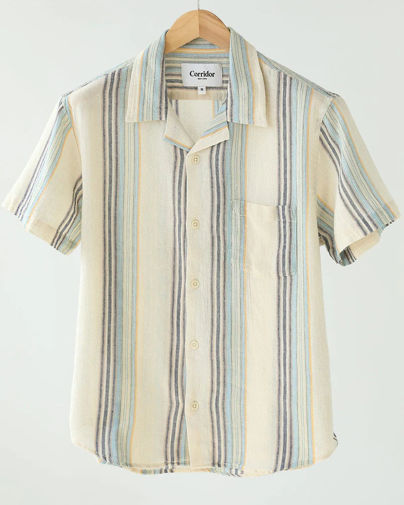 CORRIDOR BEACHSIDE STRIPE SS Youthful Men's Anime