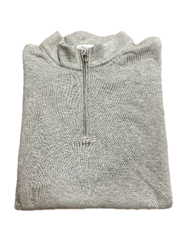 Peter Millar Cotton Quarter Zip Unique Men's Patch