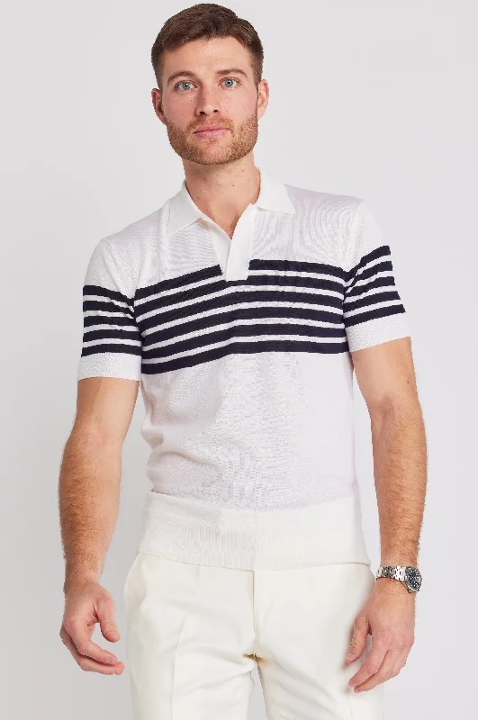 Holman Classic Stripe Polo Sleek Men's Contemporary 