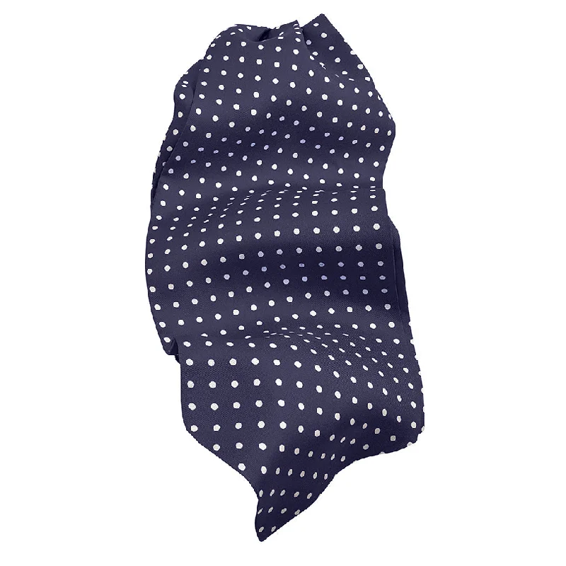 Mini Polka Dot Silk Twill Ascot in Choice of 24 Colors by Dion Streetwear Style