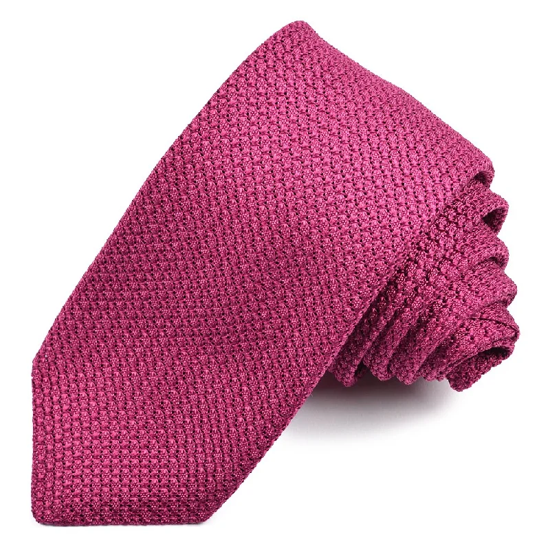 Solid Garza Grossa Grenadine Italian Silk Tie in Berry by Dion Neckwear Earthy Men's Sustainable 