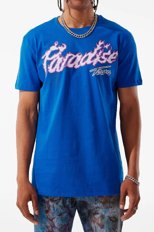 Paradise Tour T-Shirt (Royal) Trendy Men's Bucket