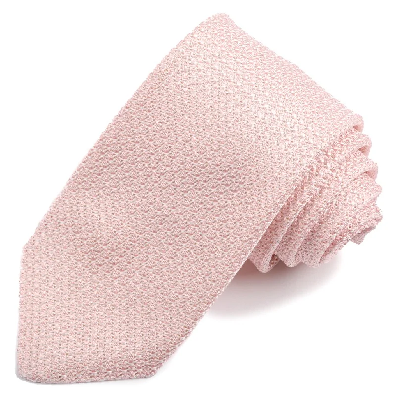 Solid Garza Grossa Grenadine Italian Silk Tie in Pink by Dion Neckwear Hip Men's Urban