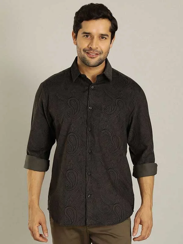 Men Printed Full Sleeve Cotton Blend Shirt Street