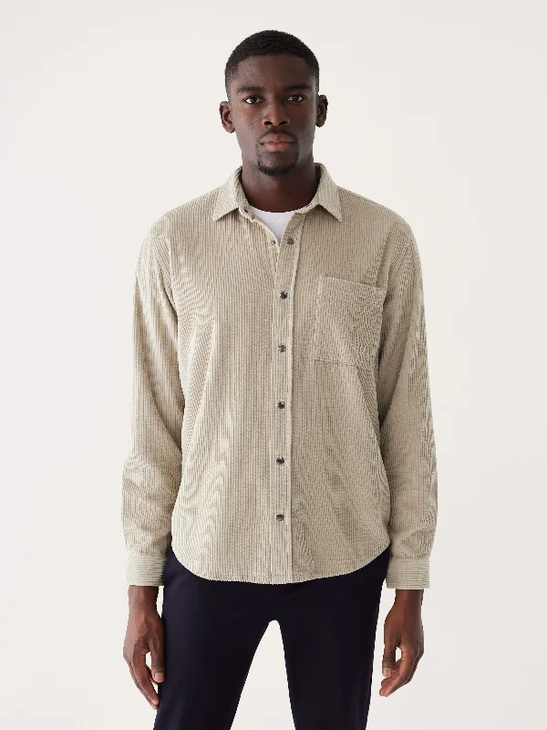 The Corduroy Shirt in Sand Artistic Men's Hand