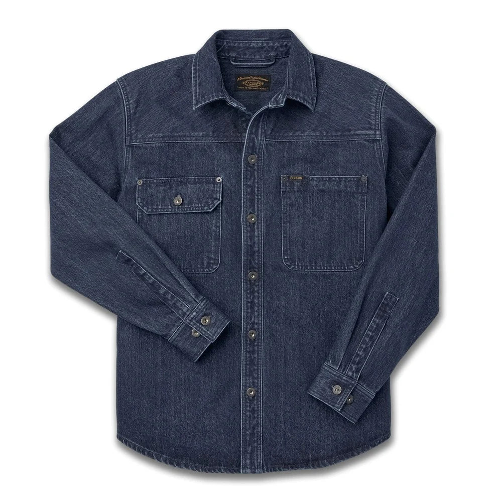 FILSON DENIM WORK SHIRT IN RINSED INDIGO Athletic Men's High