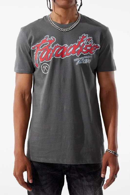 Paradise Tour T-Shirt (Charcoal) Monochromatic All