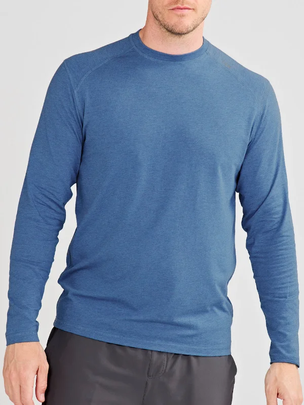 Carrollton Long Sleeve Fitness T-Shirt Jaspe Masculine Men's Thick