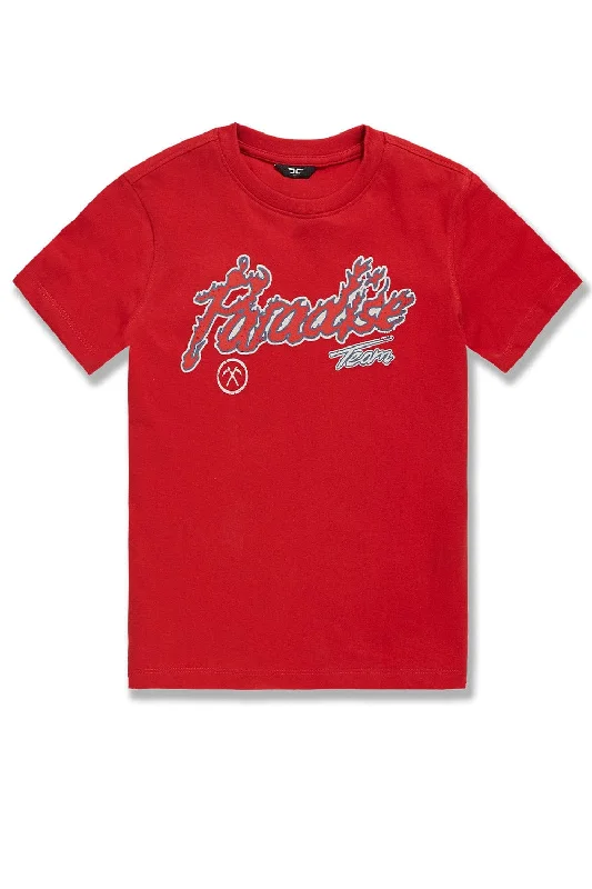 Kids Paradise Tour T-Shirt (Red) Masculine Men's 