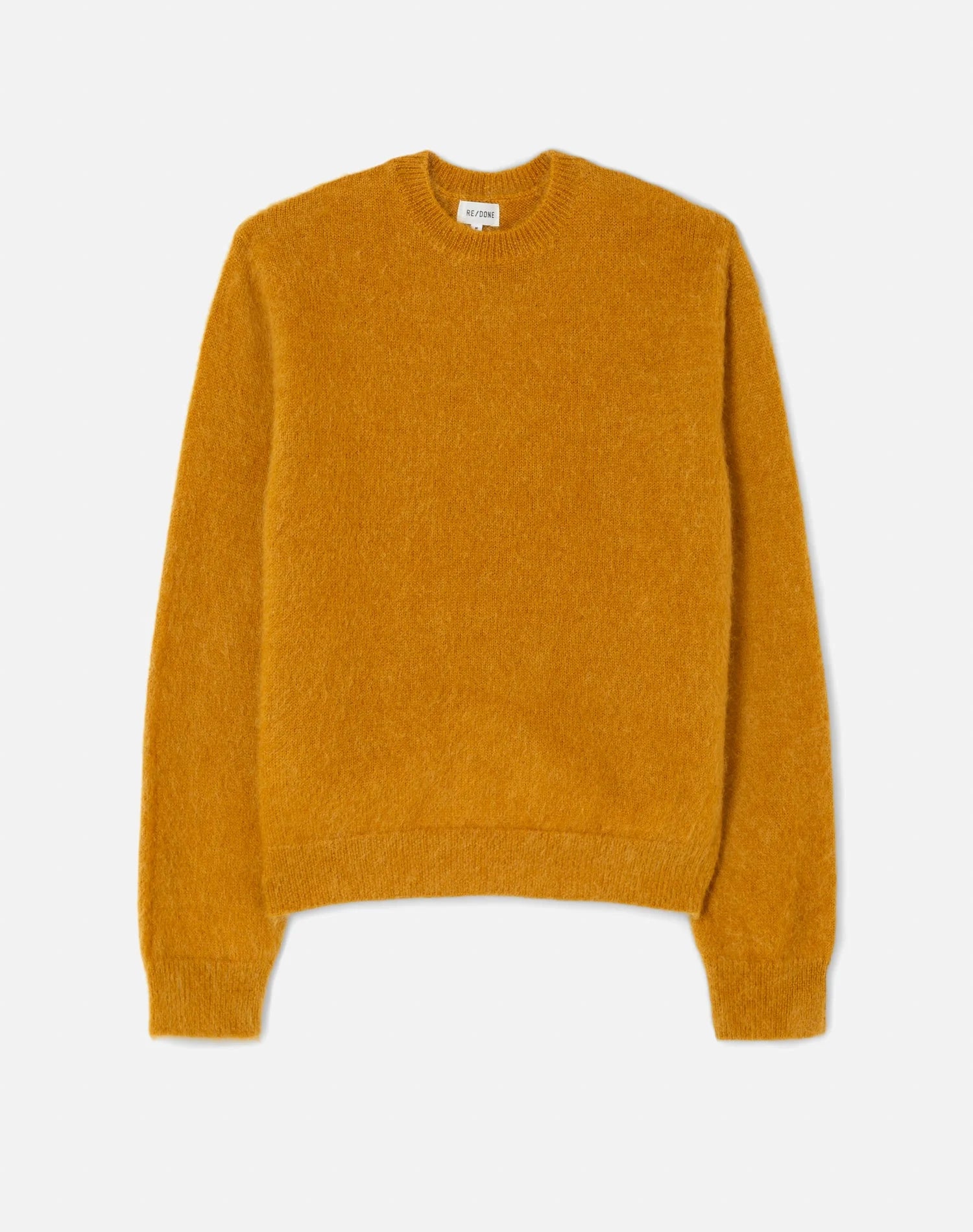 RE/DONE CLASSIC CREW SWEATER IN MUSTARD Bohemian Men's Free