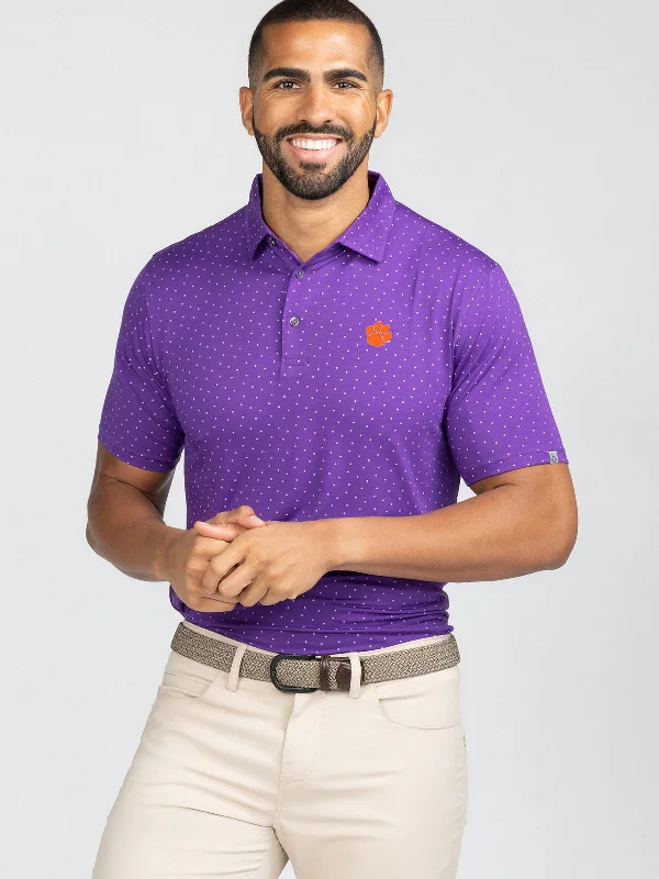 Cloud Polo - Ace Dot - Clemson Dynamic Men's Glow