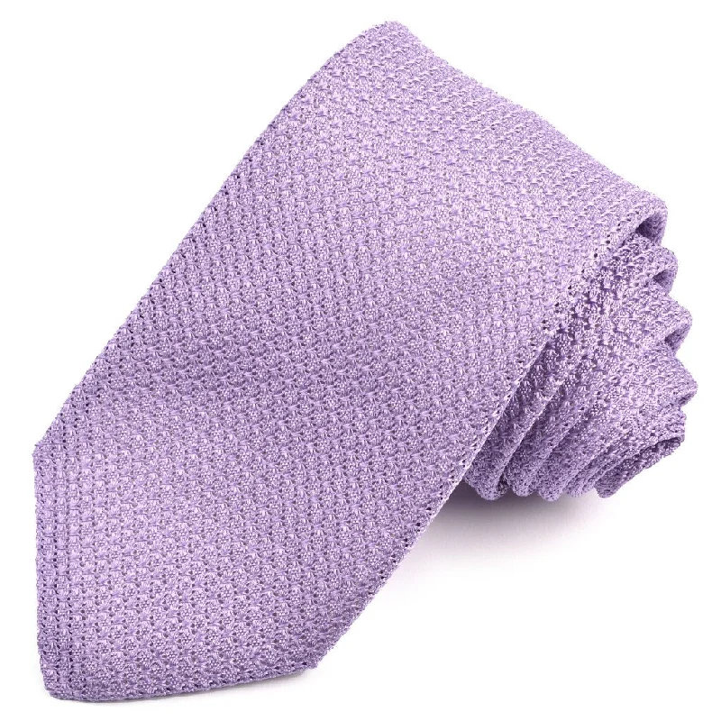 Solid Garza Grossa Grenadine Italian Silk Tie in Lilac by Dion Neckwear Confident Men's Power