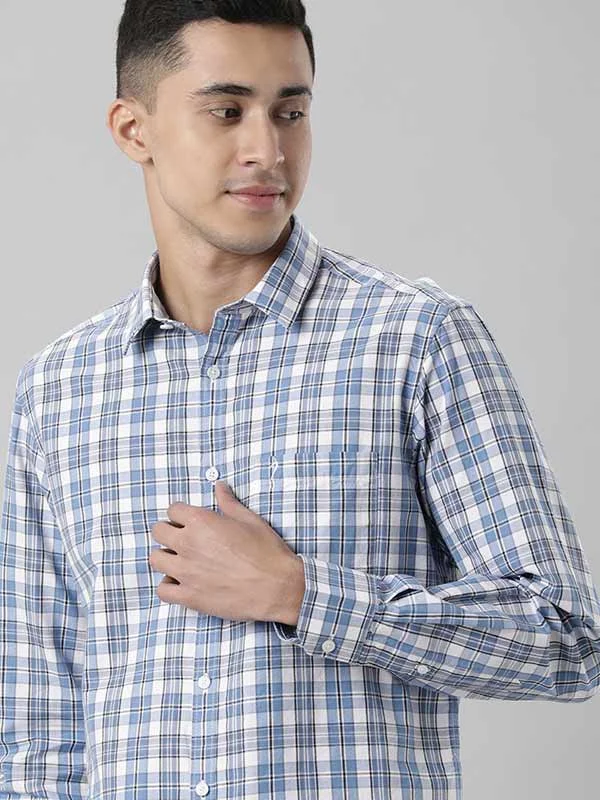 Men Fairtrade Checked Full Sleeve Cotton Stretch Shirt Traditional Men's Country