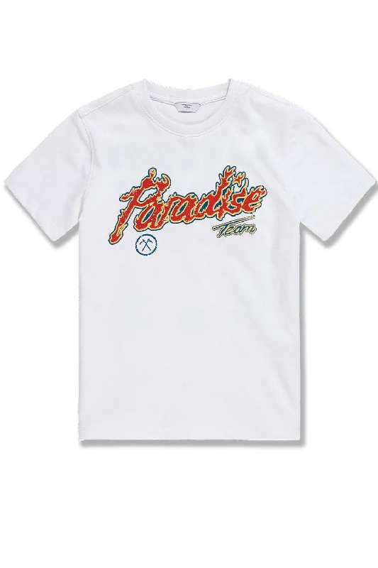 Kids Paradise Tour T-Shirt (White) Edgy Men's Punk