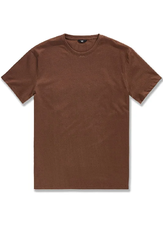 Premium Crewneck T-Shirt (Brown) Tough Men's Tactical