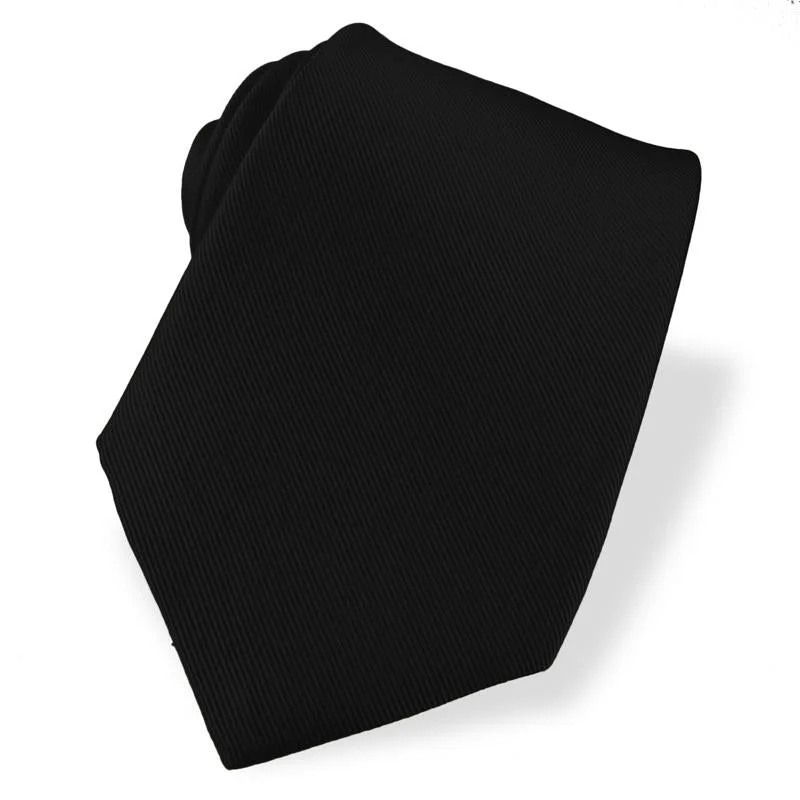 Solid Gros Grain Silk Faille Tie in Choice of 12 Darker, Basic Colors by Dion Neckwear Dynamic Men's High