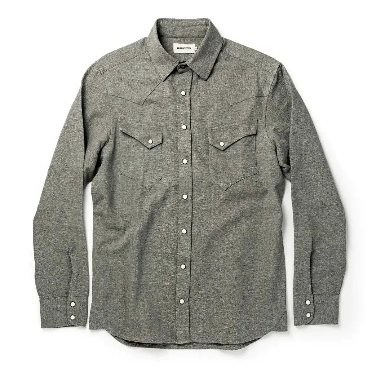 TAYLOR STITCH THE WESTERN SHIRT IN OLIVE MELANGE Bold Men's Animal