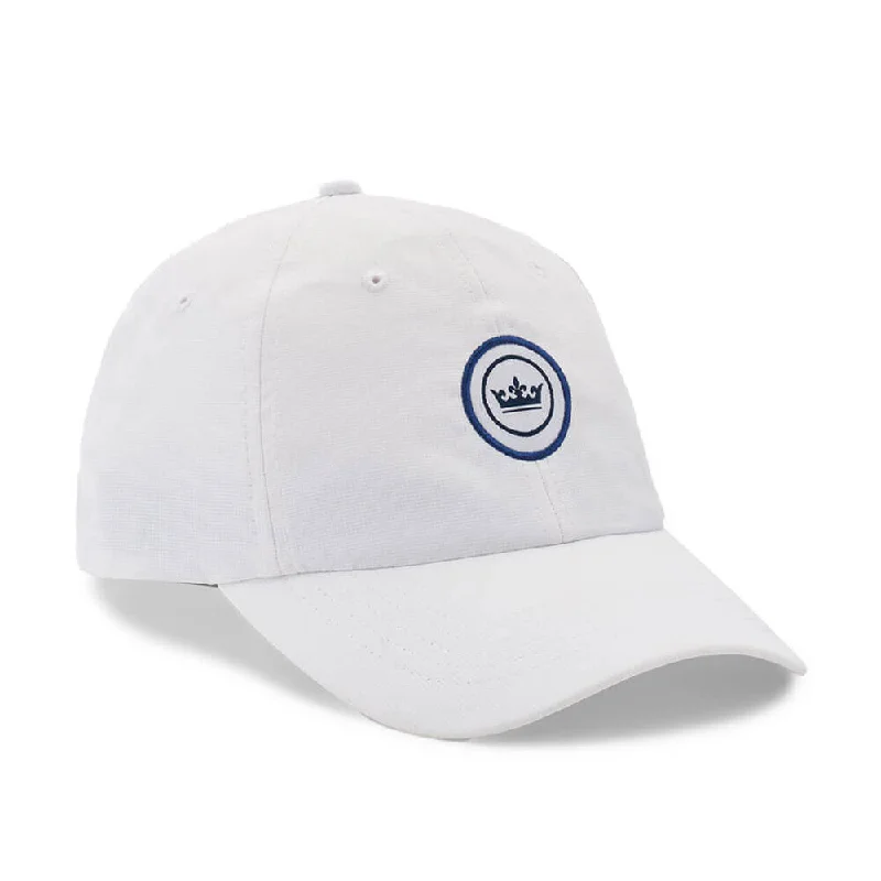 Peter Millar Crown Seal Performance Hat - White Unique Men's Patch