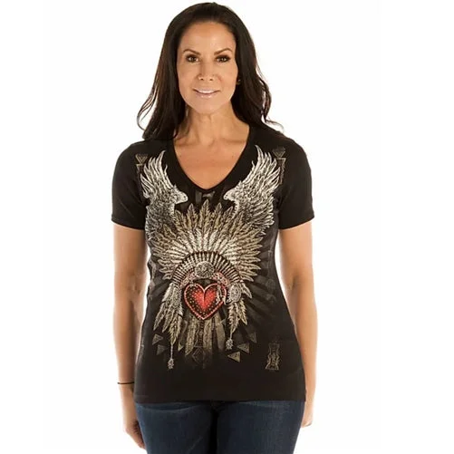 Ladies Heart Headdress Shirt Organic