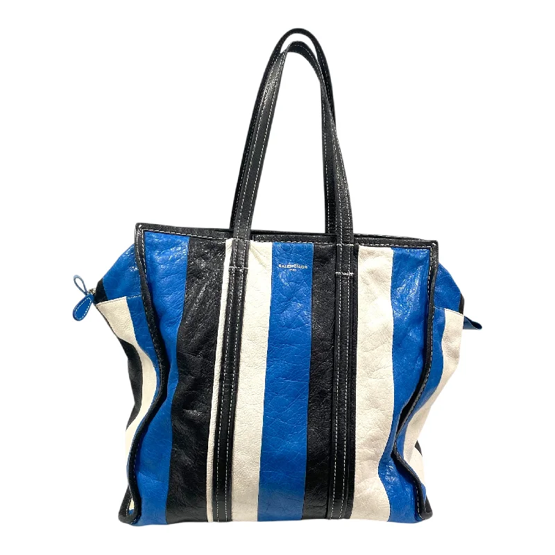 BALENCIAGA/Hand Bag/OS/Stripe/Leather/MLT/BLU/WHT/BLK STRIPED BAG Athletic Men's Compression