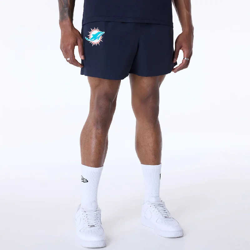 Miami Dolphins NFL Essentials Navy Shorts Cool Men's Distressed