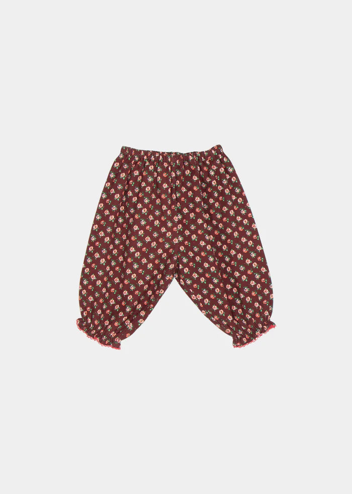 ARNIKA BABY TROUSER-Chocolate Floral Trendy Men's Oversized