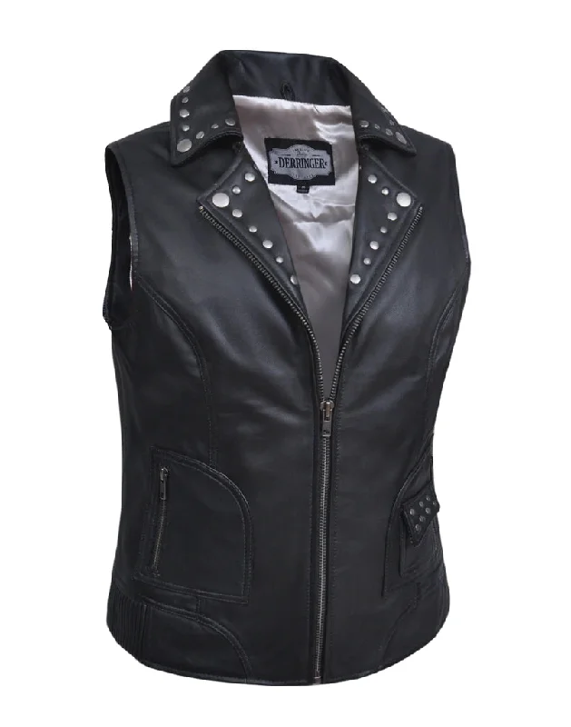 Ladies Venus Vest W/Studs Monochromatic All