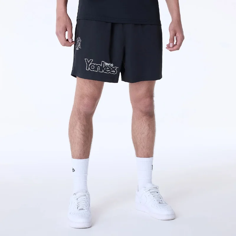 New York Yankees MLB Essentials Black Shorts Traditional Men's Country