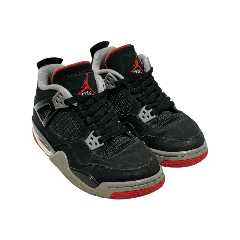 NIKE/AIR JORDAN 4 RETRO (GS)/Low-Sneakers/US 5/BLK/408452-060 Vintage Men's 1970S Disco