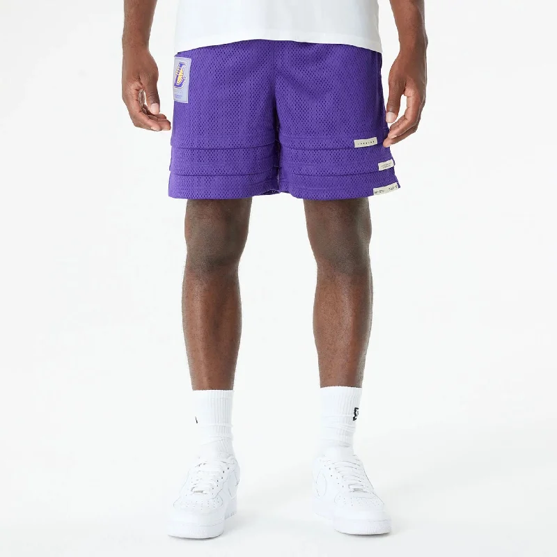 LA Lakers Bristol Studio x NBA Purple Shorts Artistic Men's Hand