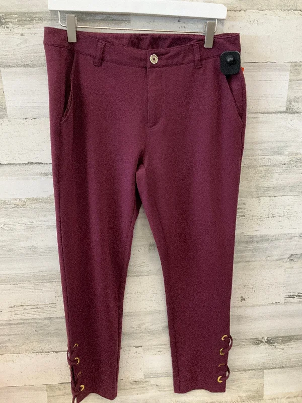 Pants Leggings By Michael By Michael Kors In Maroon, Size: 8 Dynamic Men's High