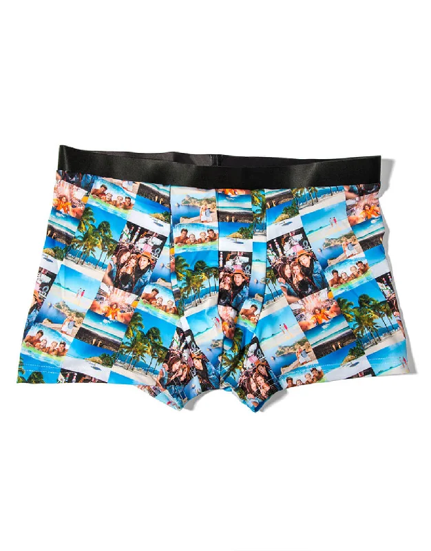 Photo Collage Boxers Earthy Men's Sustainable 