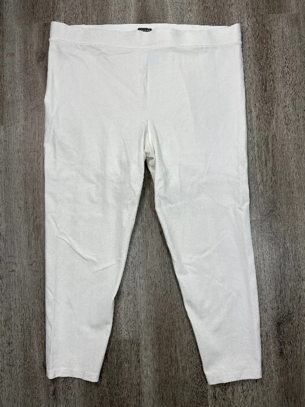 Pants Leggings By Vince Camuto In White, Size: 3x Cool Men's Distressed