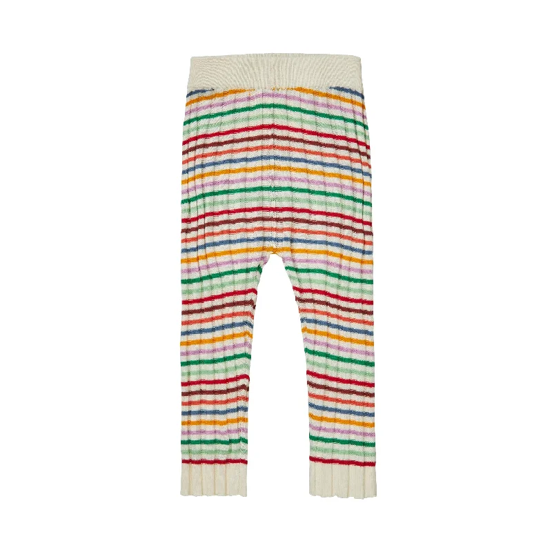 4925-BABY RIB LEGGINGS-Multi Stripe Sharp Men's Italian