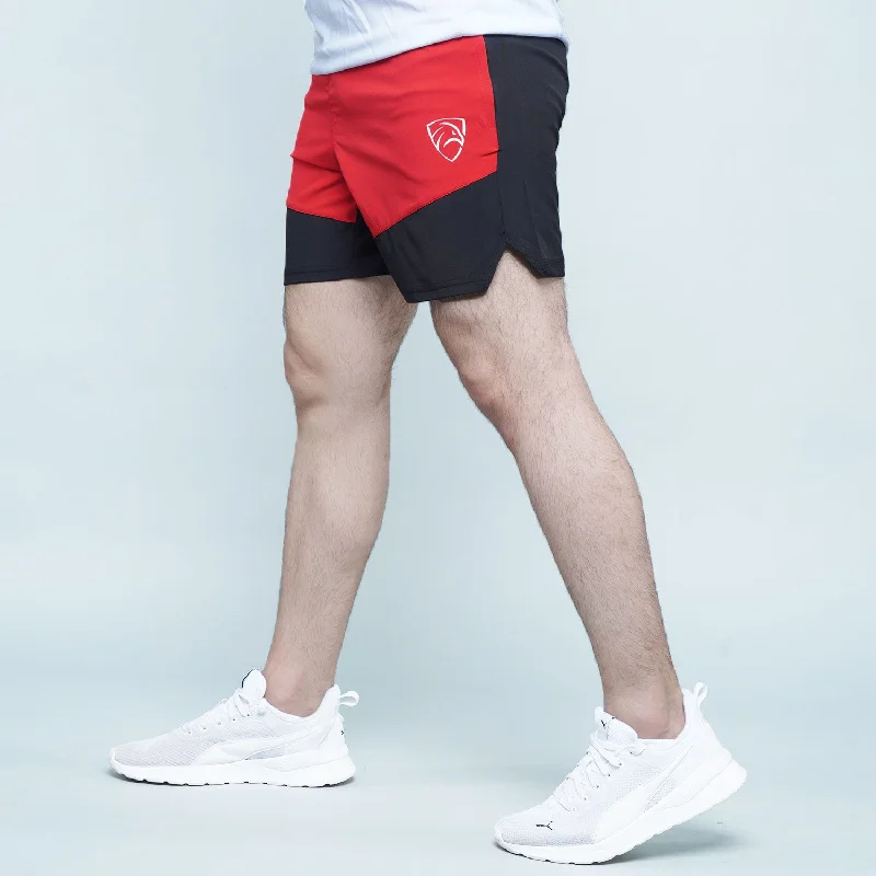 Tf-Red/Black Contrast Running Shorts Vacation