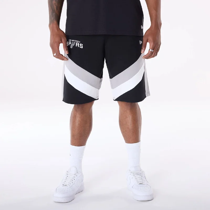 San Antonio Spurs NBA Panel Black Shorts Athletic Men's Compression