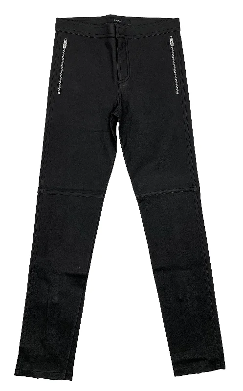 Givenchy Leather Skinny Jean in Black Laid