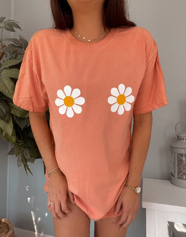 Oversized Daisy Tee - Comfort Colors Unique Men's Upcycled