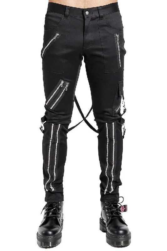 Tripp Straight-Leg Bondage Pants [Black] Casual Men's Japanese 