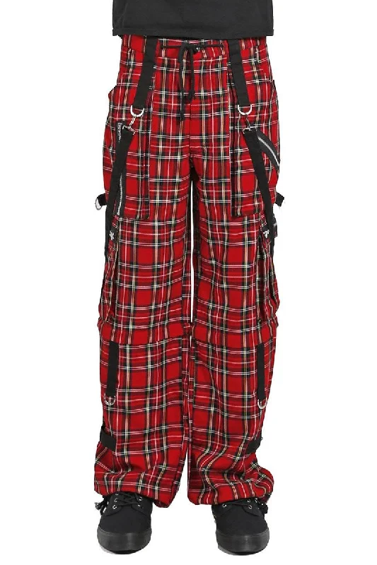 Tripp Clash Pants [Red Plaid] Monochromatic All