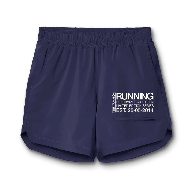 Tf-Navy Running Utility Shorts Sporty Men's Athleisure 