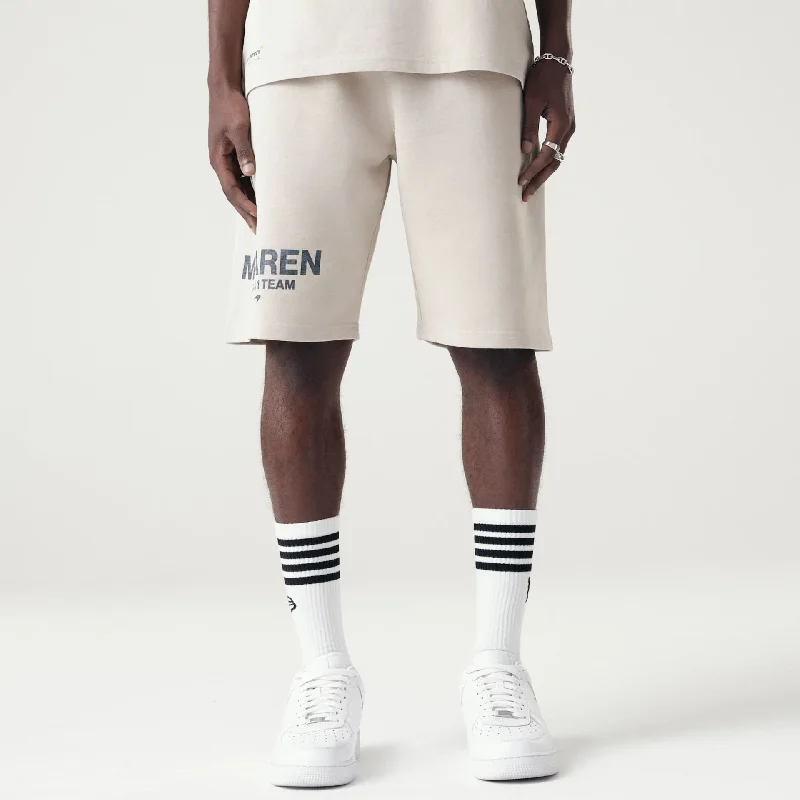 McLaren Racing Washed Pack Cream Oversized Shorts Tailored