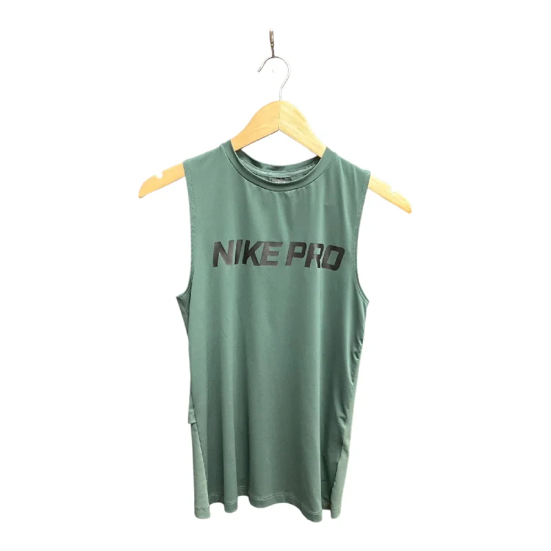 Athletic Tank Top By Nike In Green, Size: Xs Beach