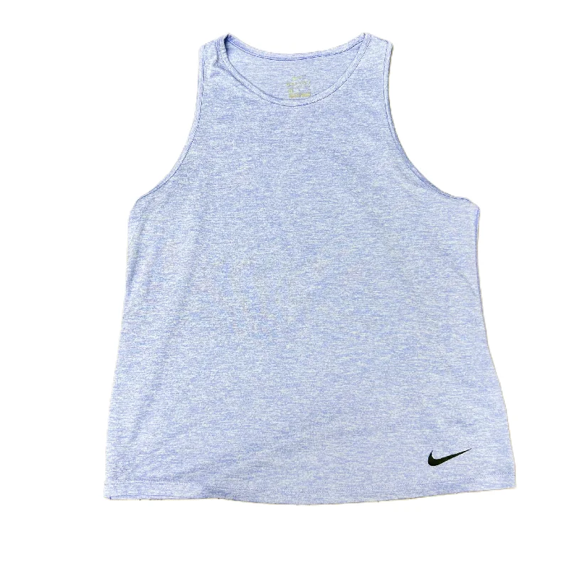 Athletic Tank Top By Nike Apparel In Blue, Size: M Modern Men's Geometric