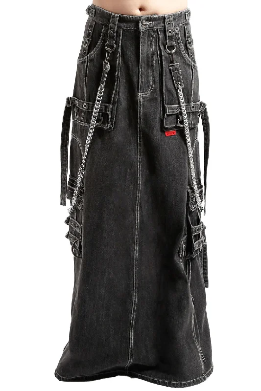 Tripp NYC Strength Skirt [BLACK DENIM] Rugged Men's Outdoor 